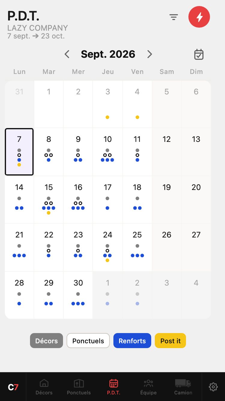 Plan de travail
